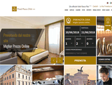 Tablet Screenshot of hotelmarcopoloroma.com